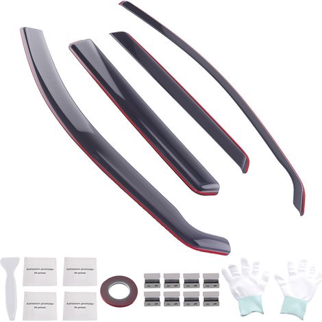 4pc Acrylic Wind Deflectors for AUDI A3 HATCH 2013-2020 Window Rain Visors (1/5)