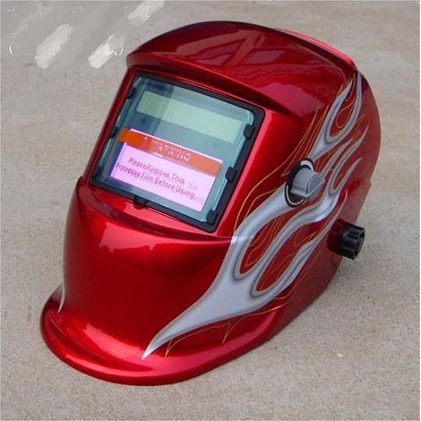 ZOLGINAH Casque de Soudure Automatique - Masque de Soudure avec 2 Lentilles et 2 Capteurs de filtre à ombre réglables DIN9-13 pour le soudage à l'arc de MIG TIG MAG [Classe énergétique A+++] (1/5)