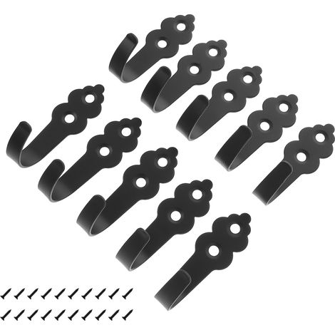 Crochets muraux avec vis - paquet de 10 (1/5)