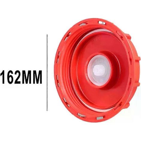 Couvercle pour cuve IBC - Accessoires pour la maison - Pièces détachées - Polypropylène rouge - Couvercle de rechange pour liquides (eau) avec joint - POUR cuve IBC 1000L (1/4)