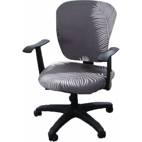chaise de Bureau Ordinateur Covers, Split Stretchable siège Housse Lavable et Amovible Rotating Chaise Housse de Protection (1/5)