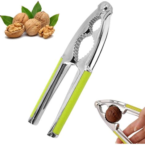 Casse-Noisette Manuel, Casse Noix avec Poignée Antidérapante, Casse Noix en Acier Inoxydable, Pince Casse Noisette, Outil à Casser Les Noix de Pécan, pour Marrons, Pistaches, Noisettes (1/5)