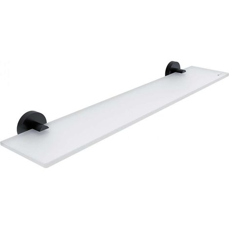 Nimco Unix - Ablage, Länge 60 cm, Glas matt/schwarz matt UNC 13091B-60-90