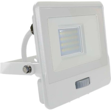 V-TAC Faro LED Chip Samsung 20W con Sensore PIR Cavo 1m Colore Bianco Bianco Naturale IP65