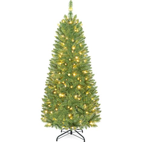 CASART Pre-lit Christmas Tree 300 Branch Tips Home Party Holiday (1/4)