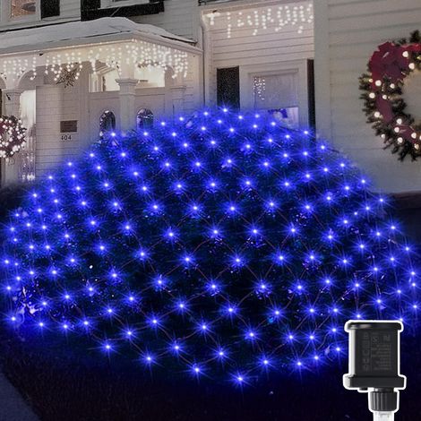 3 x 2M Etanche Guirlande Lumineuse Filet Prise, 8 Modes Extérieure Maille Lumineuse avec Prise, Lumières Corde Fée Maille d'Éclairage pour Noël Buissons Clôture Jardins (1/5)