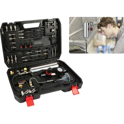 Kit de nettoyant pour injecteurs de carburant, réservoir de 1000 mL, jusqu'à 150 PSI, non démontable, compatible avec les véhicules à essence et diesel, pèse 5 kg (1/5)