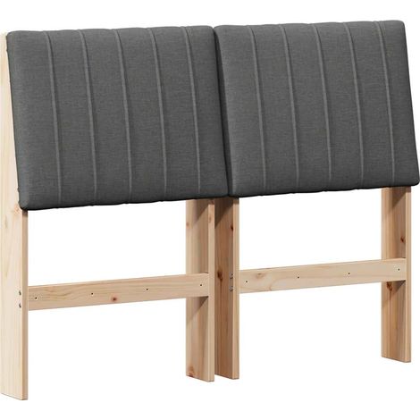 Maison Exclusive - Cabecero tapizado Gris oscuro 120 cm Madera de (1/5)