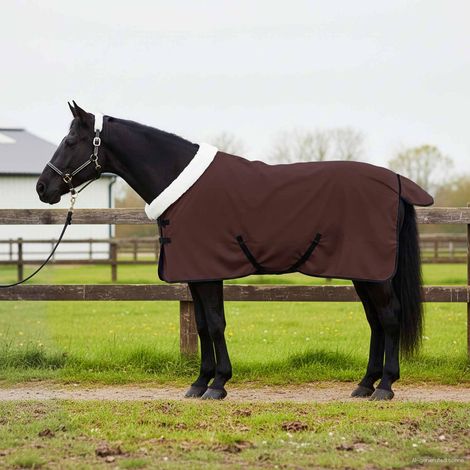 Pferdedecke Volles Dunkelbraun 115 cm Polarfleece