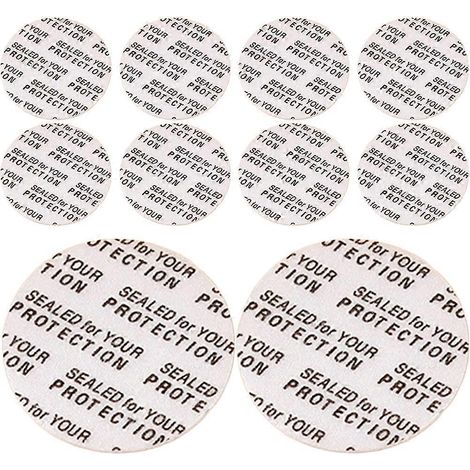 300 joints d'étanchéité sensibles à la pression pour bouteilles, bocaux ou boîtes de conserve-2.6x2.6CM
