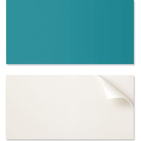Azulejos autoadhesivos estampados - Perfectos para la cocina, color turquesa, 10x40x20 cm