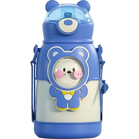Thermo-Lite Kinder-Trinkflasche aus Edelstahl 316 mit 3D-Design und verstellbarem Halter – 500 ml (1/5)