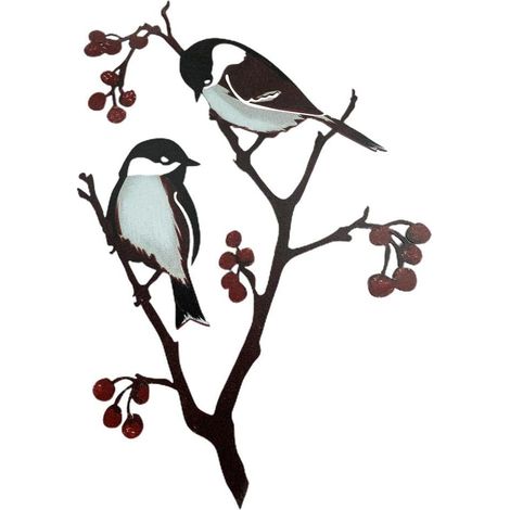 Décoration de jardin en forme d'oiseau en métal (1/5)
