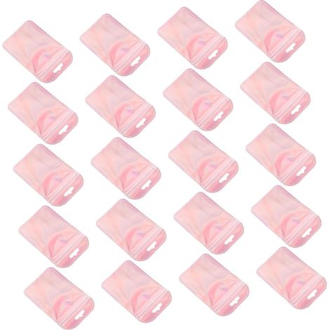 Lot de 100 Sachets à Bijoux Réutilisables 7x11 Cm Semi-Transparents Scintillants Auto-scellants en PVC pour Rangement Protections Anti-oxydation Bijoux Boucles d'oreilles Bracelets (1/5)