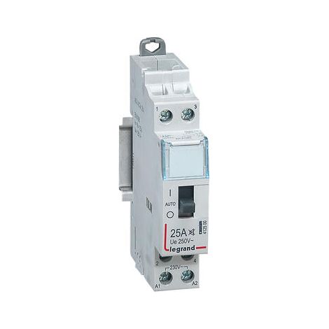 Contacteur domestique CX³ silencieux bobine 230V - 2P 250V - 25A - contact O+F - 1 module - 412500 - LEGRAND