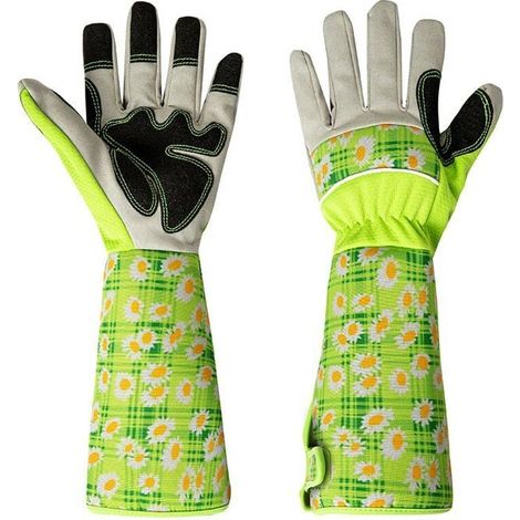 Gants RONCIER - Paire de Gants de Jardinage - Protection Cuir - Gants de Jardinage pour les pines et Ronces et Gants de Trava Label (1/3)