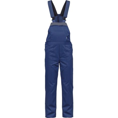 Salopette de travail Bleu marine Taille 50 Polyester / Coton 7 Poches Sangles épaules reglables VITO (1/3)