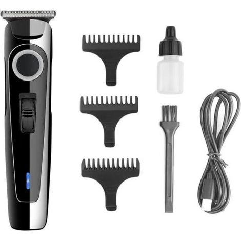 RASOIO ELETTRICO REGOLA BARBA TAGLIA CAPELLI BATTERIA RICARICABILE 3 PETT SN-094