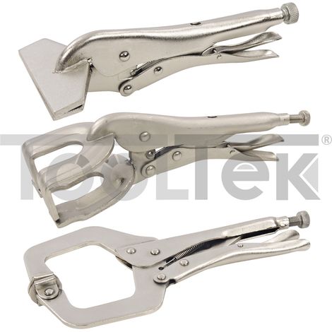 SILVERLINE 245017 SET DI MORSE PINZE PER SALDATURA 3pz LAMIERA
