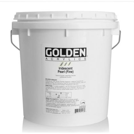 Peinture acrylique - Golden - Perle Iridescent Fin S4 - 3,78 L - Blanc - Mixte