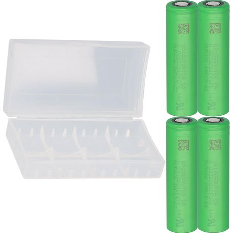 4x Murata Akku US 18650 VTC6 3120mAh 30A Batterie + Boxen (1/5)