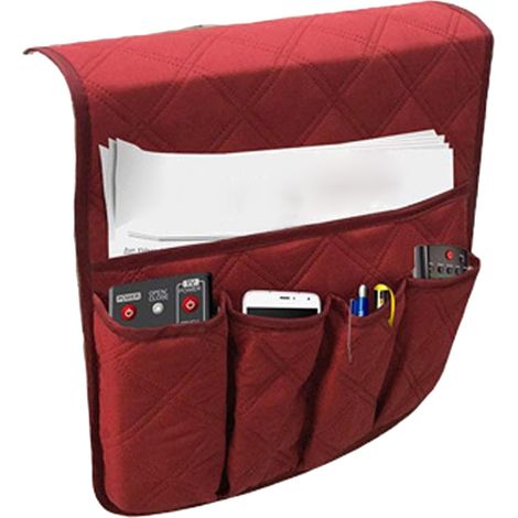 Bolsillo en el reposabrazos del sofá, bolsillo junto a la cama, bolsillo lateral, periódicos, mando a distancia, bolsa para guardar el teléfono (1/5)