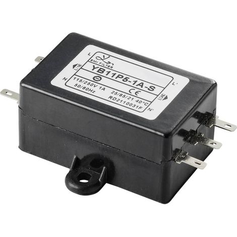 TRU COMPONENTS TC-10101420 Filtre antiparasite 250 V/AC 1 A 3.7 mH (L x l x H) 68 x 50 x 25.5 mm 1 pc(s) (1/3)