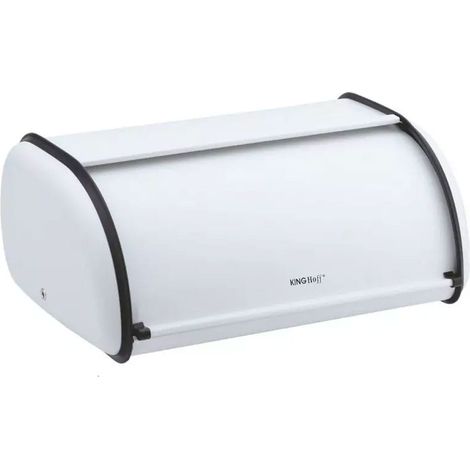 Contenitore per il pane in acciaio piccolo, 36 cm, modello Kinghof KH-1752, bianco. (1/5)