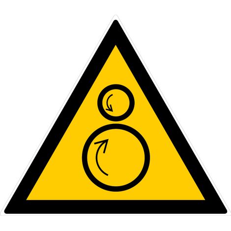 Panneau Danger rouleaux contrarotatifs - Rigide Triangle 300mm - 4200781