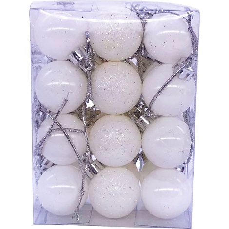 Boule De Décoration De Noël - Boule Accrochée Pour Arbre De Noël - Usage Intérieur Et Extérieur - Lot De 12 (1/5)