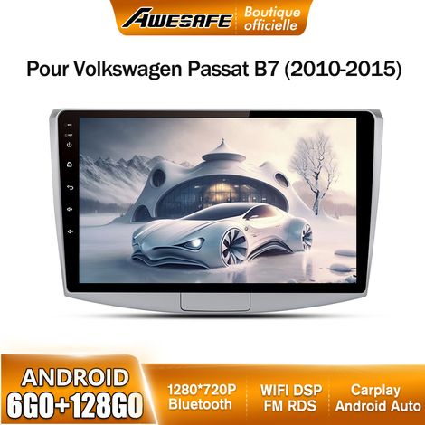 AWESAFE Autoradio Android 13 pour Volkswagen Passat B7 (2010-2015) 6Go+128Go 9'' Écran Tactile Carplay Android Auto GPS WiFi FM (1/5)