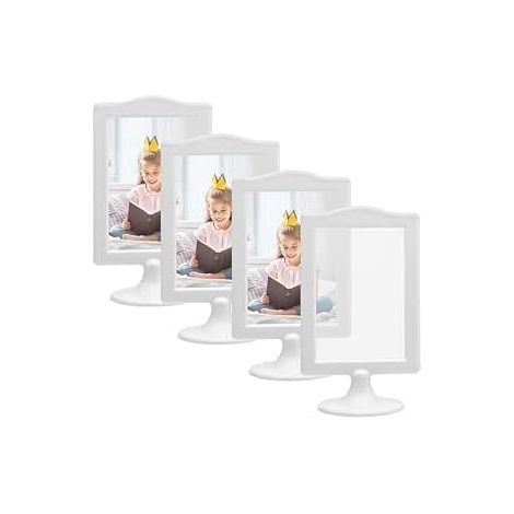 4 Pièces Cadres Photo Double Face 10 X 15 Cm Présentoir De Table Cadre Photo Debout Présentoir Chaque Cadre Photo Tient 2 Photos