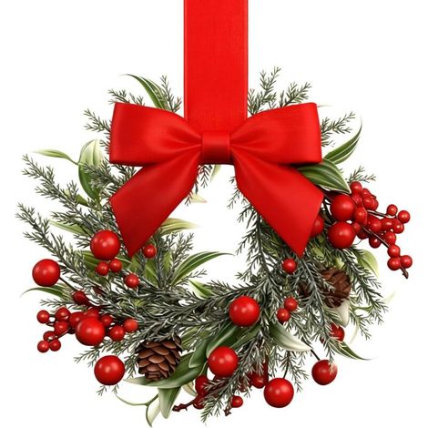 1 Couronne De Noël Pour La Porte Petite Couronne en Forme de Nœud Papillon - Guirlande De Noël Artificielle Pour Porte D'Entrée,Pour Extérieur Fêtes Cuisine Hiver Intérieur Manteau De Cheminée Mur Ac (1/5)