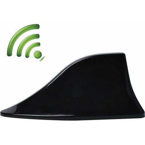 Antenne de Voiture D'aileron de Requin, Antenne Radio Voiture Universelle Antenne Amplificateur avec Base Adhésive Étanche pour Auto SUV Camion Van par (1/5)