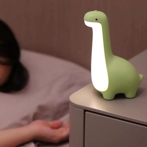Veilleuse dinosaure pour enfants, lampe de chevet rechargeable USB avec contrôle tactile,veilleuse mignonne pour chambre d'enfant, cadeau dinosaure (1/5)