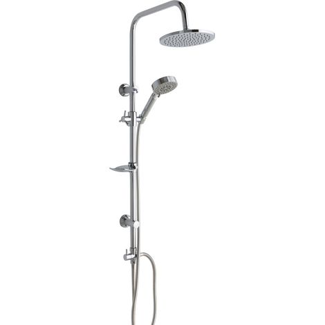 Colonna Doccia Con Soffione Rotondo E Saliscendi Per Doccetta In Abs (1/6)