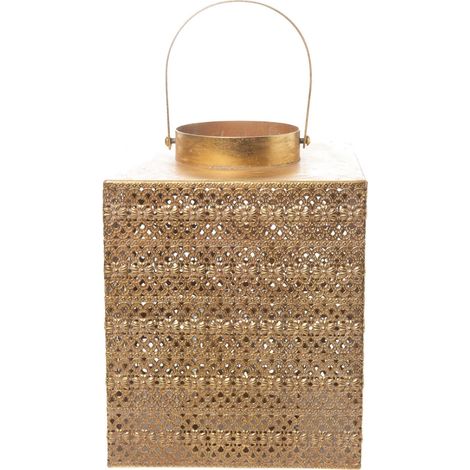 ARPIMEX Lanterna Metallo 20 x 20 x 25,5 Cm Gold