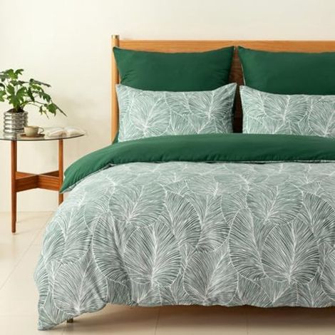 Couette 240 x 220 cm - 2 personnes - 4 saisons - Lavable - Extra douce - Verte (1/5)