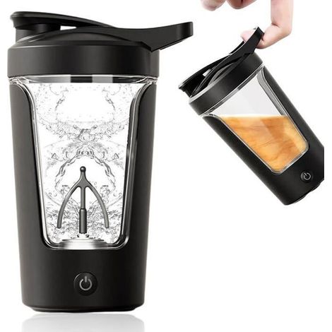1 Shaker électrique, 7000 tr/min, Mixeur sans grumeaux, Bouteille Tritan sans BPA, Sport et Voyage (1/4)