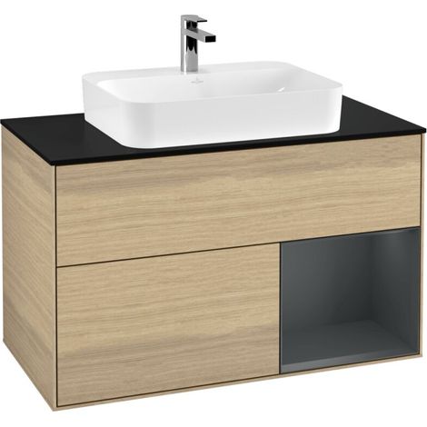Villeroy & Boch G372HGPC Armoire sous-lavabo Finion G37 (1/2)