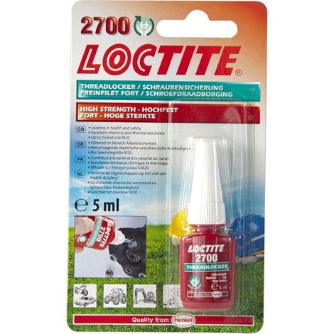 LOCTITE 2700 FREIN FILET FORT SANTE ET SECURITE PROFESSIONNEL 5 ml