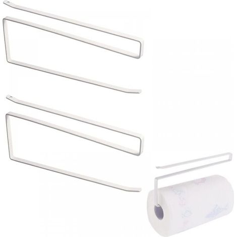 Set mit 2 Papierhandtuchhaltern, Toilettenpapierhaltern, kein Bohren erforderlich, geeignet für kleine Räume (1/4)