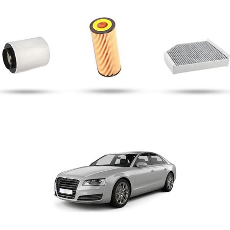 Kit Tagliando 3 filtri compatibile con Audi A8 (4H) 3.0 TFSI 228kw dal 2011 (1/5)