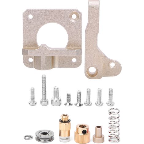 Extrudeur CR10 Haute Qualité Alliage Aluminium Pièce Imprimante 3D Filament 1.75mm Droit Champagne (1/5)
