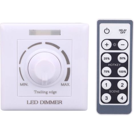 Haofy Variateur Intelligent, variateur réglable avec télécommande IR pour éclairage LED Home(220V) (1/4)