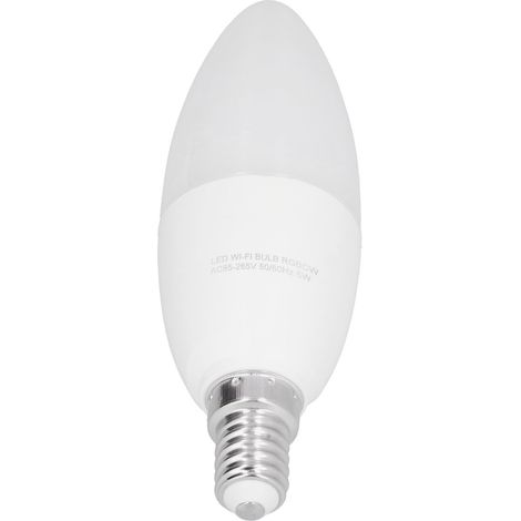 Ampoule E14 5W RGB effet bougie, compatible avec application Wi-Fi, AC85265V 50Hz/60Hz (1/5)