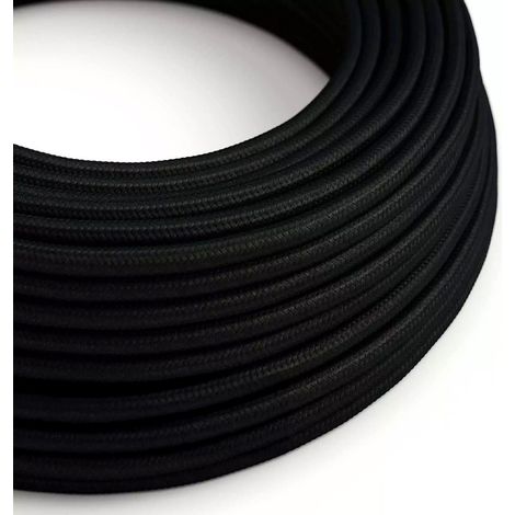 Creative-Cables Le câble d'alimentation original DALI fabric 5x0,75 mm² (50 m, noir RM04) (1/3)