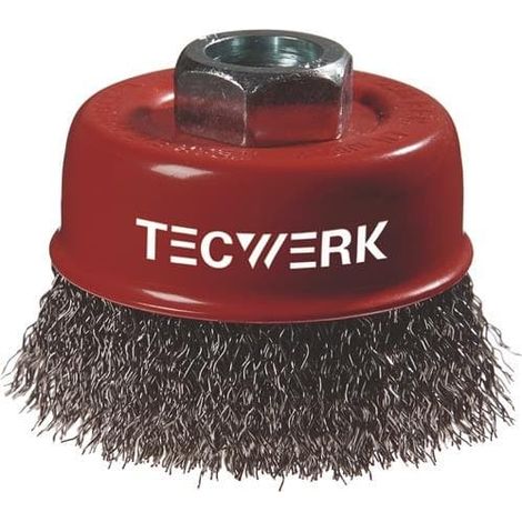 Topfbürste D.80mm Drahtstärke 0,3mm STA 8500min-¹ TECWERK (1/2)