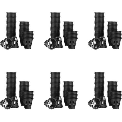 Lot de 360 coupelles en maille de 2 pouces, maille ajourée, filet filtrant à large ouverture pour pots, seaux et paniers pour l'hydroponie. (1/5)