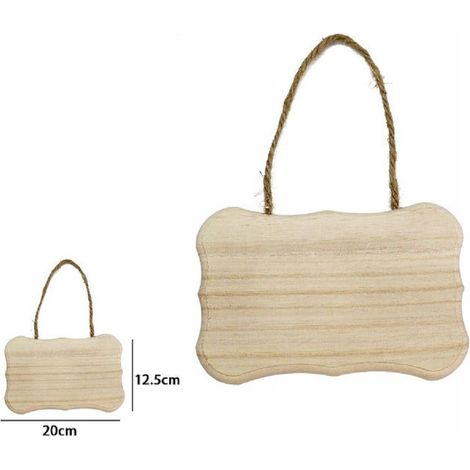 TrAdE Shop Traesio - Decorazione In Legno Decoupage Da Appendere Con Corda Insegna 20 X 12.5 Cm 68097 -